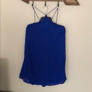 Charlotte Russe strappy royal blue mini dress